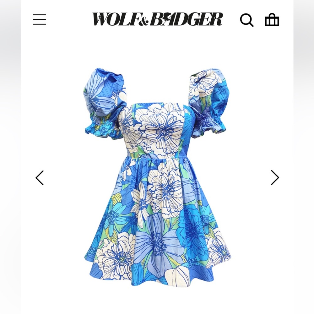 Wolf and Badger floral dress SIZE 2